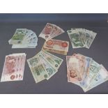 UK Banknotes - six consecutive ten shilling notes - crisp condition, six other ten shilling notes,