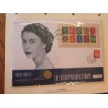 A folder containing - The Queens Garden Jubilee coin cover collection - twelve mounted coins in