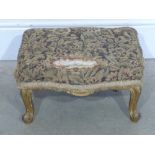 A gilt footstool