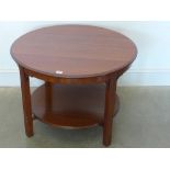 A mahogany two tier occasional table rai