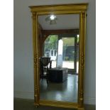 A 19th century style tall gilt mirror -