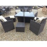 A Bramblecrest Rio four seat cube set