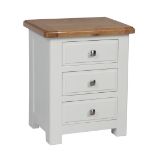 A pair of painted bedside chests - width 50cm x depth 35cm x height 60cm