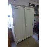 A pre owned shabby chic Laura Ashley double wardrobe 1.33m wide x 1.