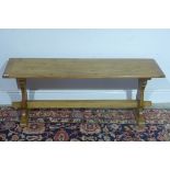 A pine bench - Height 48 cm x Length 1.