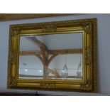 A good quality modern gilt mirror - 126 cm x 96 cm