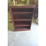 A mahogany reproduction bookcase - Height 1.