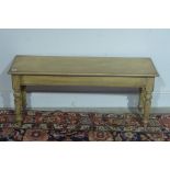 A painted Victorian style window seat - Height 47 cm x Length 1.