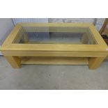 A good quality oak coffee table