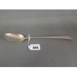 A George III old English pattern gravy or stuffing spoon by John Lambe, London 1778,