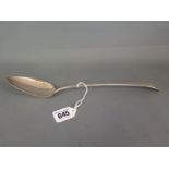 A George III old English pattern gravy or stuffing spoon by Peter, Ann and William Bateman,