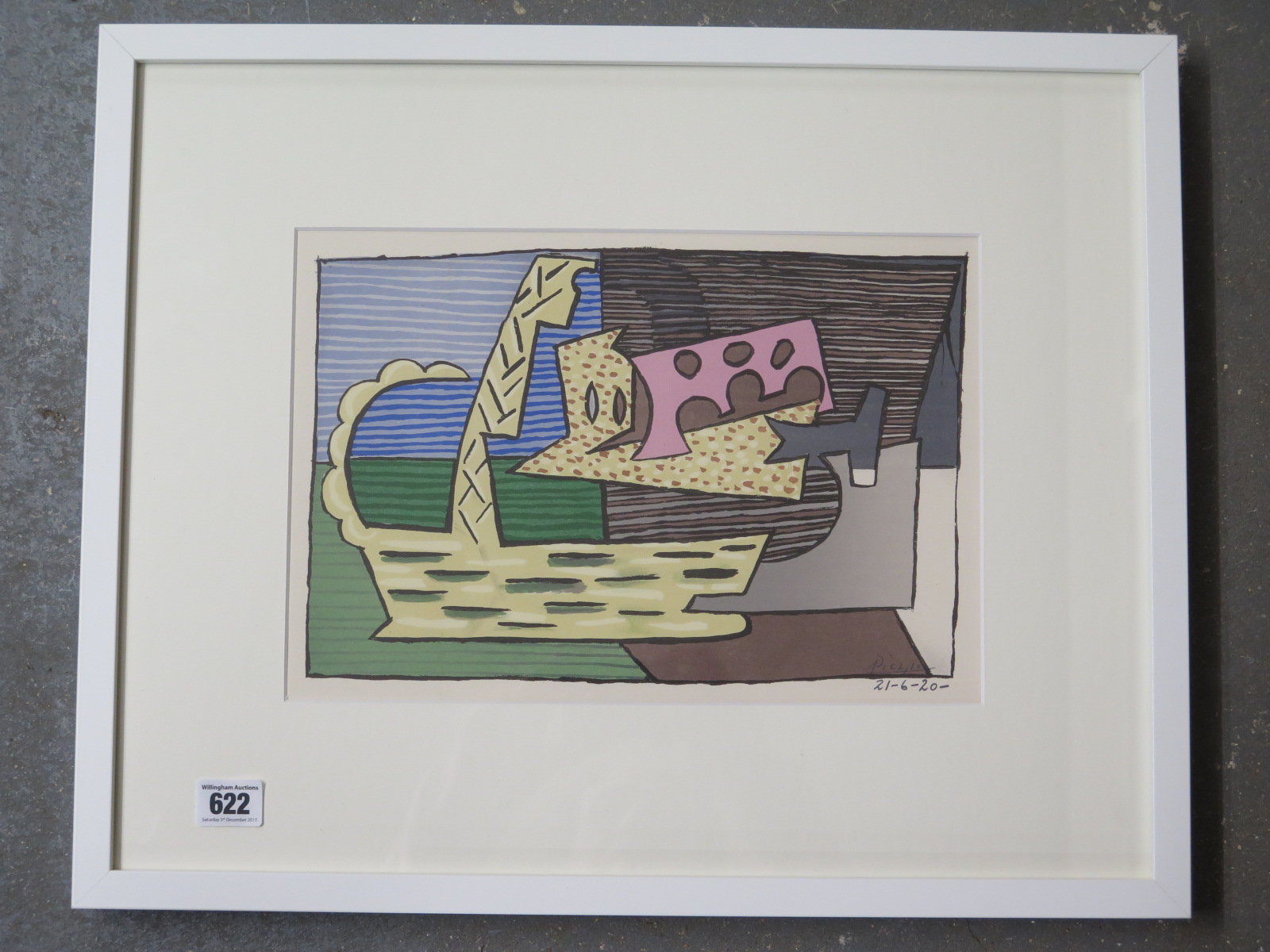 Pablo Picasso - Lithograph and Pochoir 1946 - The Picnic Basket - signed in the plate,