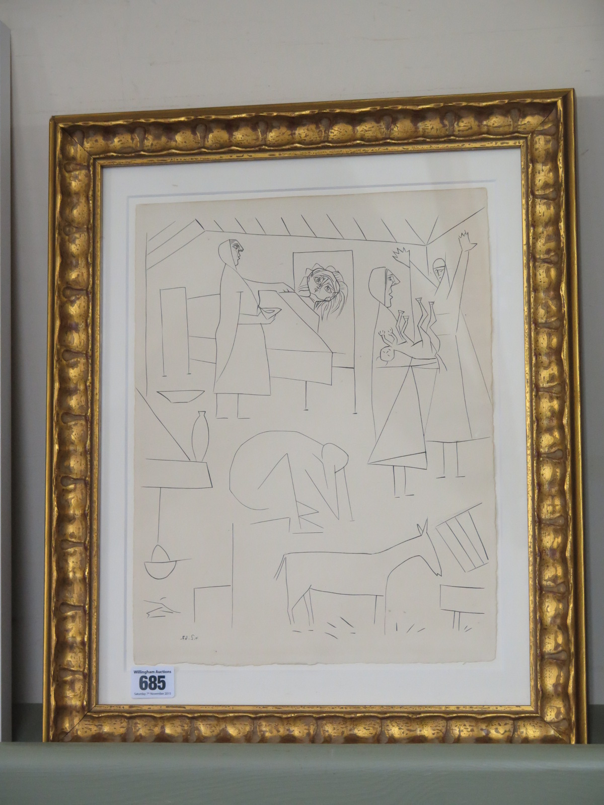 Pablo Picasso engraving - Limited Edition 270 - 1947 Dos contes suite,