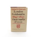 Grimwade, A. G., London Goldsmiths 1697-1837 Their Marks and Lives, hard bound with a dust