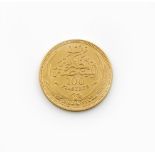 Egypt, Husein Kamil, as Sultan,100-Piastres, 1335 AH / 1916 (F 24; KM 324).  Extremely fine.
