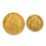 Spain, Charles IV (1788-1808), Two-Escudos, 1800, assayer MF, Madrid, bust right, rev., crowned