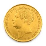 George IV, two pounds, 1823, bare head left, rev., St. George and the dragon (S. 3798).  Very fine.