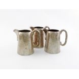 White Star Line: three electroplated milk jugs, by Elkington and Co, also stamped to base White Star