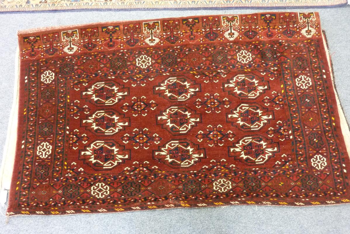 An Ersari Kizayalak chuval, complete with an unusual flat weave back, early 20th century, 97 x - Image 2 of 5