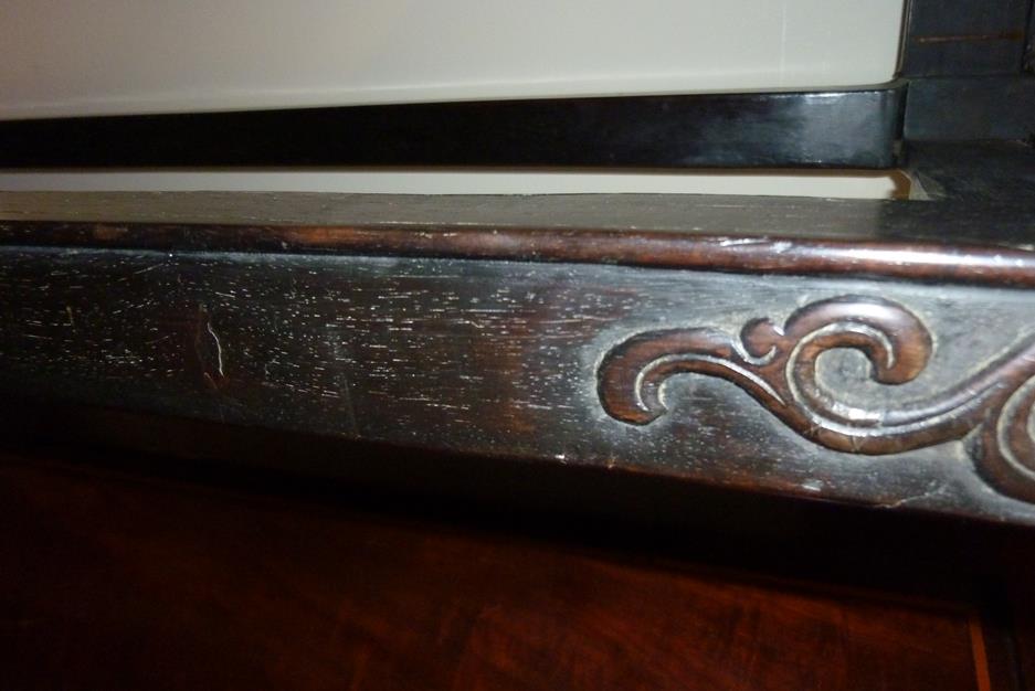 A pair of Chinese hardwood jardinière stands, each with a panelled top above a carved frieze - Image 8 of 28