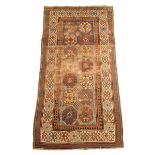 A Kazak rug, south west Caucasus, late 19th century, 234.3 x 114.7cm.
 
Lot 9 – a Kasak rug.  This