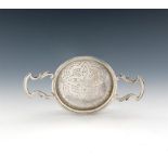 A George III silver lemon strainer, by Edward Aldridge Junior and Senior, London 1762, circular