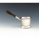 A George III silver brandy pan, by Richard Crossley, London 1792, tapering circular form, reeded