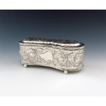 A William IV provincial silver box and cover, possibly for knives or flatware,  by Samuel and