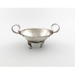 A modern continental silver dish, probably Swedish 1974, also marked with a French import mark,