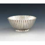 By Bulgari, a modern Britannia standard silver bowl, maker's mark of Sotirio Bulgari, London 1976,