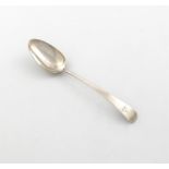 An early 19th century silver Old English pattern tablespoon, marked AP script, possibly Colonial,