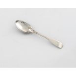 An early 19th century Scottish provincial silver Fiddle pattern teaspoon, by Robert Robertson, Cupar