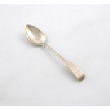 An early 19th century Scottish provincial silver Fiddle pattern dessert spoon, by Thomas Stewart,