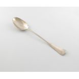 A rare mid-18th century Jamaican silver Hanoverian pattern basting spoon, by Gerardus