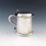 A late-Victorian silver tankard, by The Barnards, London 1900, in the Charles II manner, tapering