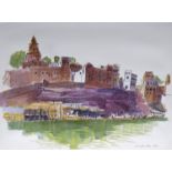 ‡ Teddy Millington-Drake (1932-1994) Indian riverside town Signed and dated 1978 Watercolour with