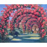 ‡ Frank O. Salisbury (1874-1962) Rose Arches Signed and dated 7.7.50 Oil on board 64 x 76cm; 25¼ x