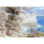 Albert Goodwin R.W.S. (1845-1932) Atrani, near Amalfi Signed, titled and dated 1901 Watercolour 25.5