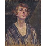 ‡ Gladys D. Davison (1849-1922) Portrait of the artist’s sister J. D. Davison 1911-1916 Signed verso