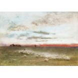 Albert Goodwin R.W.S. (1845-1932) Stonehenge Signed, titled and dated 1909 Watercolour 28 x 40.5cm