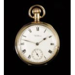 An 18ct gold keyless lever watch, by American Waltham Watch Co, Riverside Maxiumus, 23 jewels, no.