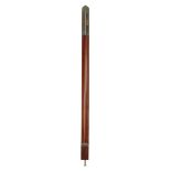 A mahogany stick barometer, the arched brass register plate signed A. Adie, Edinburgh, vernier,