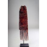 A Collingwood Bay turtle shell comb, Papua New Guinea, with pierced decoration, late 19th century,