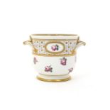 A Sèvres small seau à demi bouteille from the Pavlovsk Service  c.1774, the U-shaped form with two