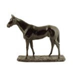 Ary Jean Léon Bitter (French, 1883-1973). A bronze model of a thoroughbred race horse, the