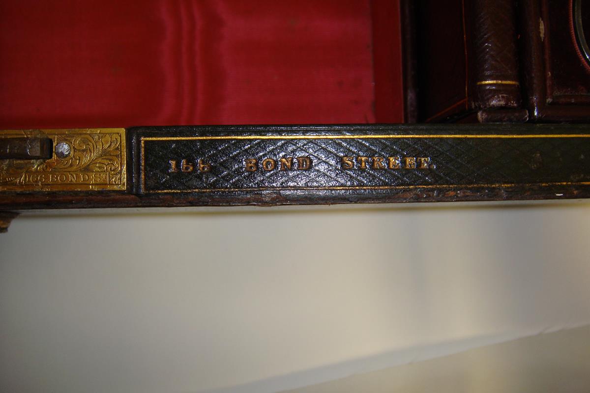 A mid Victorian green leather writing and document box by Asprey, with gilt line decoration, the lid - Image 15 of 17