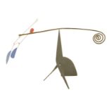 After Alexander Calder (American, 1898-1976). A painted metal 'Staybile' by Joseph Buell, signed '