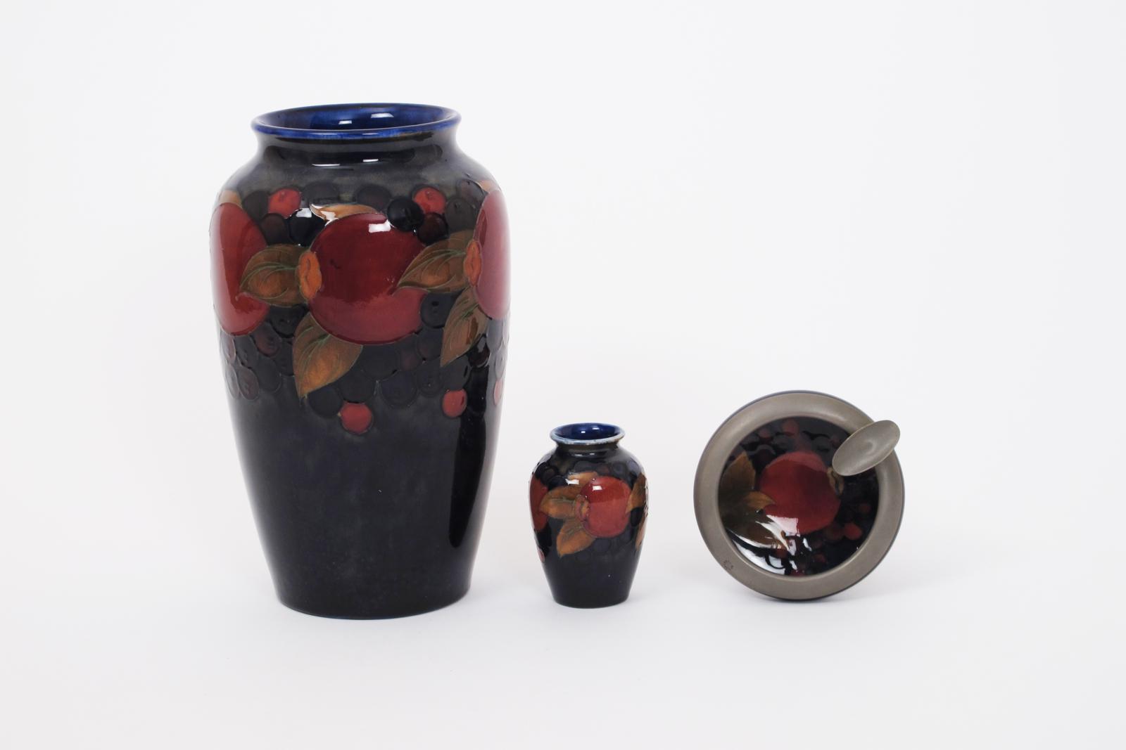 Pomegranate' a Moorcroft Pottery vase designed by William Moorcroft,  shouldered form with everted