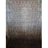 A Persian style wool runner, the beige ground overlaid with multi-geometric detail, set within
