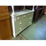 A Stag bedroom chest of two long and four short drawers with later painted finish